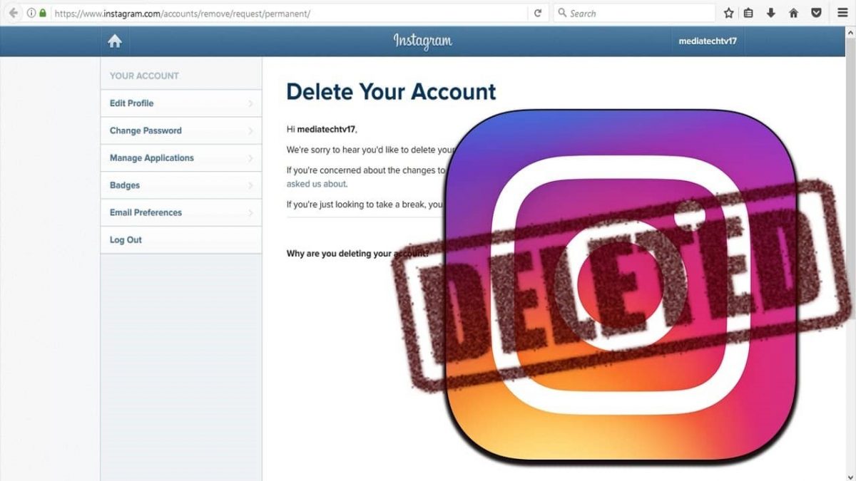 Как можно временно или навсегда удалить Instagram - аккаунт