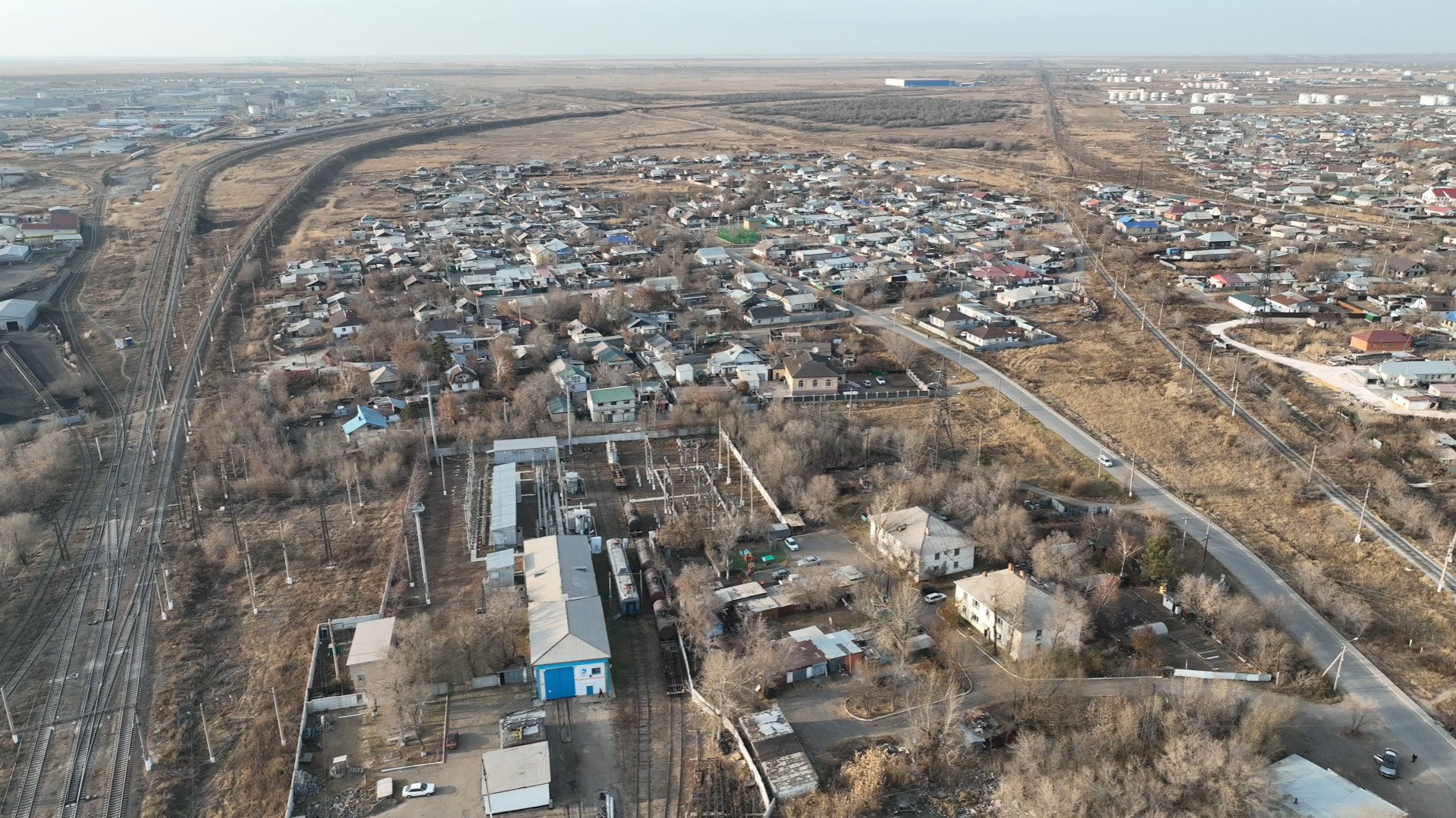 Район СМП находится между ж/д путями. Фото: ©️ / Маржан Куандыкова