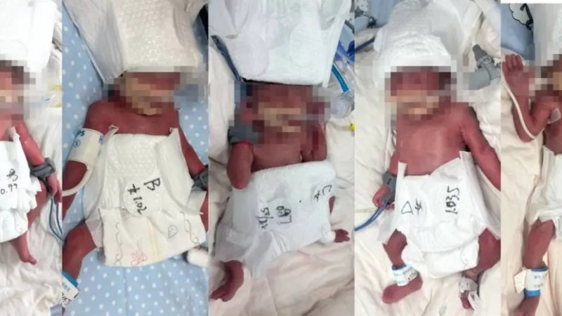 Невероятное событие: женщина из Синьцзяна родила пятерняшек после долгих трудностей с беременностью